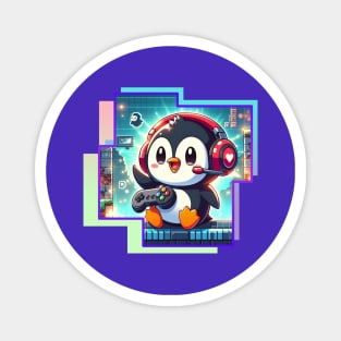 Penguin Gamer Magnet